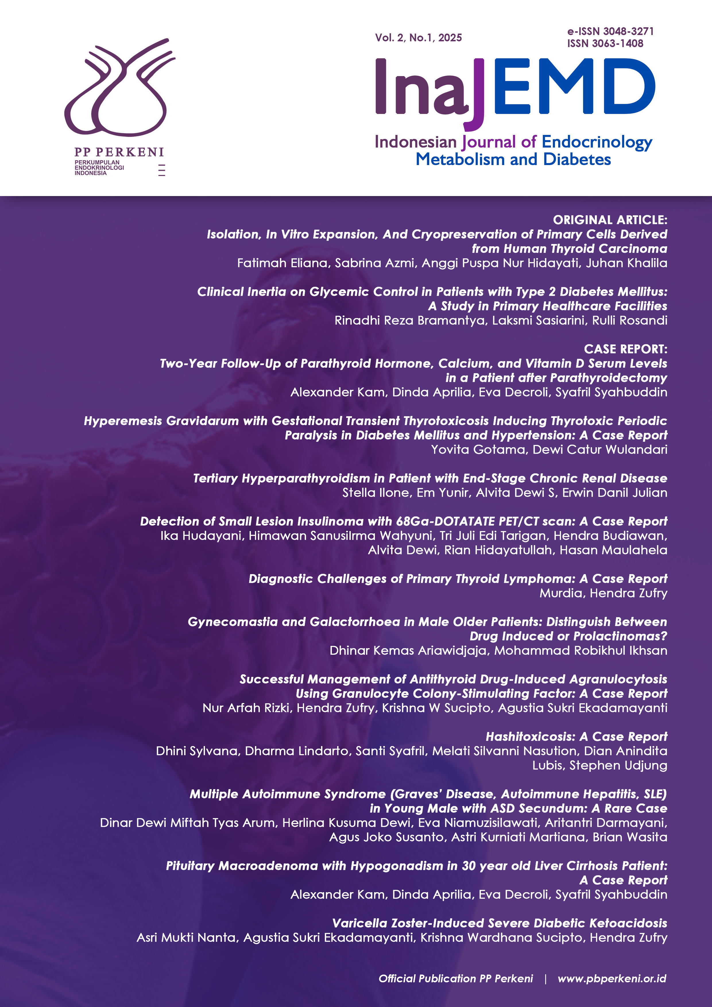 					View Vol. 2 No. 1 (2025): InaJEMD Vol. 2, No. 1
				